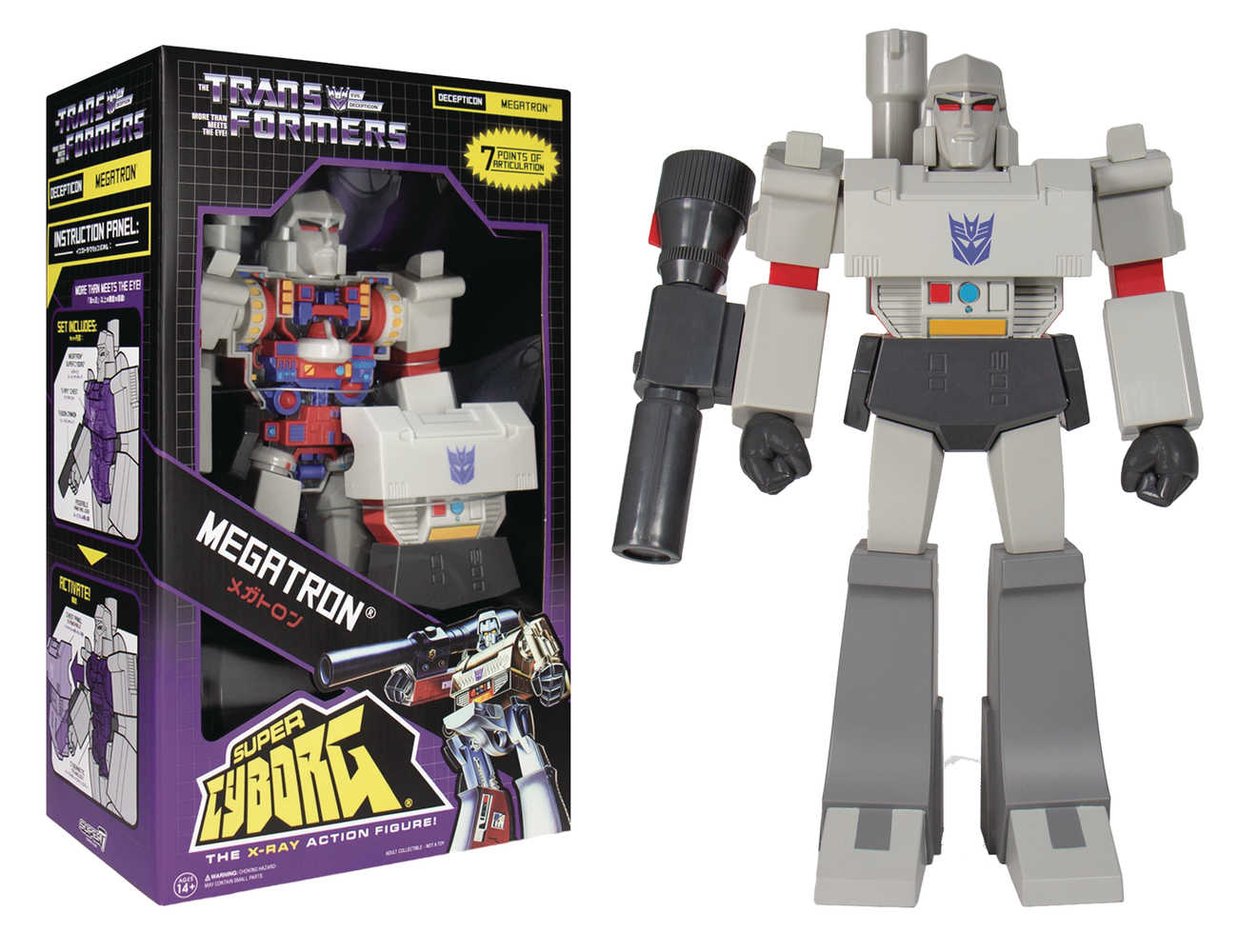 Transformers Super Cyborg G1 Megatron Figure  