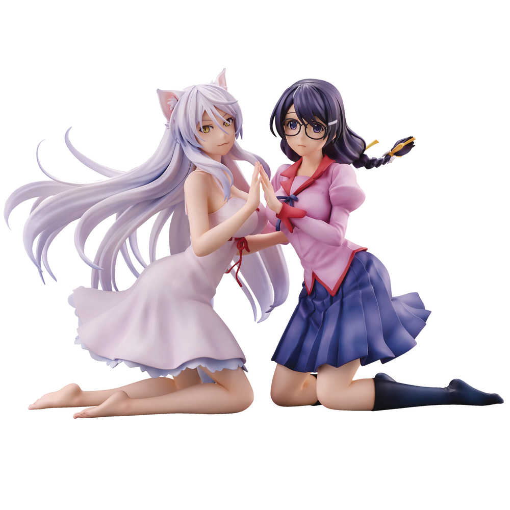 Nekomonogatari Tsubasa Hanekawa Non Scale PVC Figure 2 Pc Set (C