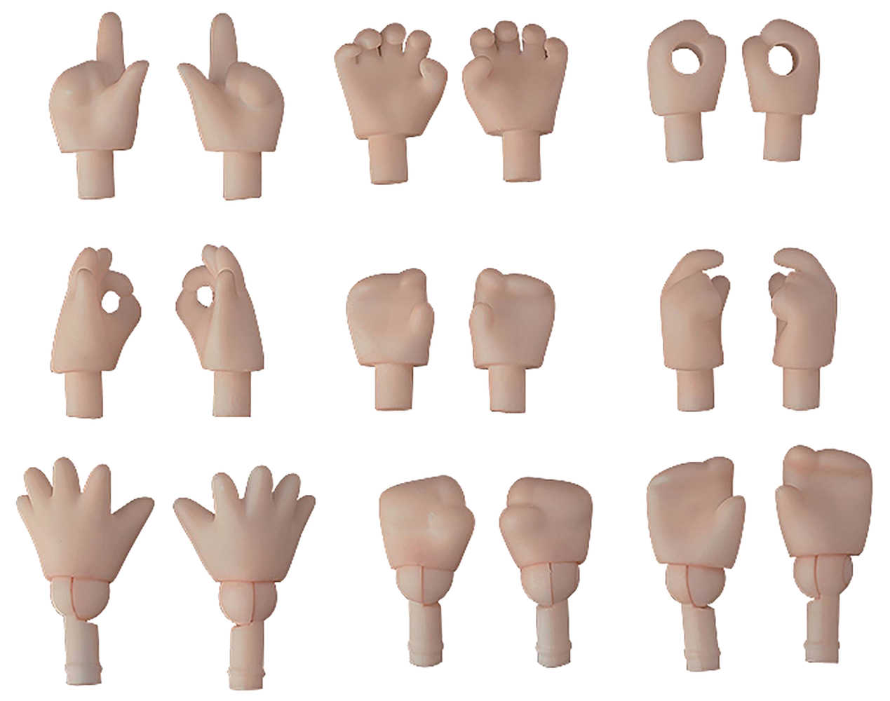 Nendoroid Doll Hand Parts 18 Pc Set Cream Ver 