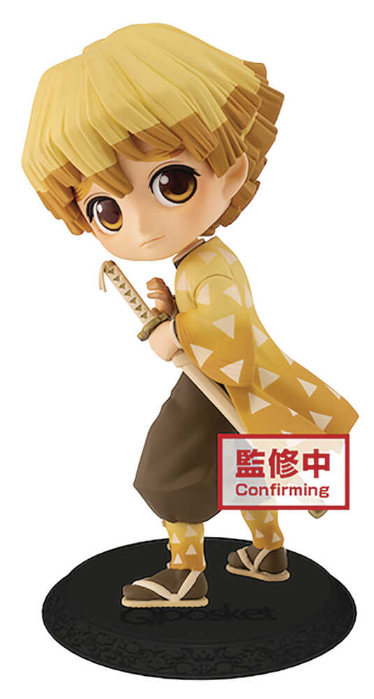 Demon Slayer Kimetsu Q Posket Zenitsu Agatsuma Figure Ver 2 