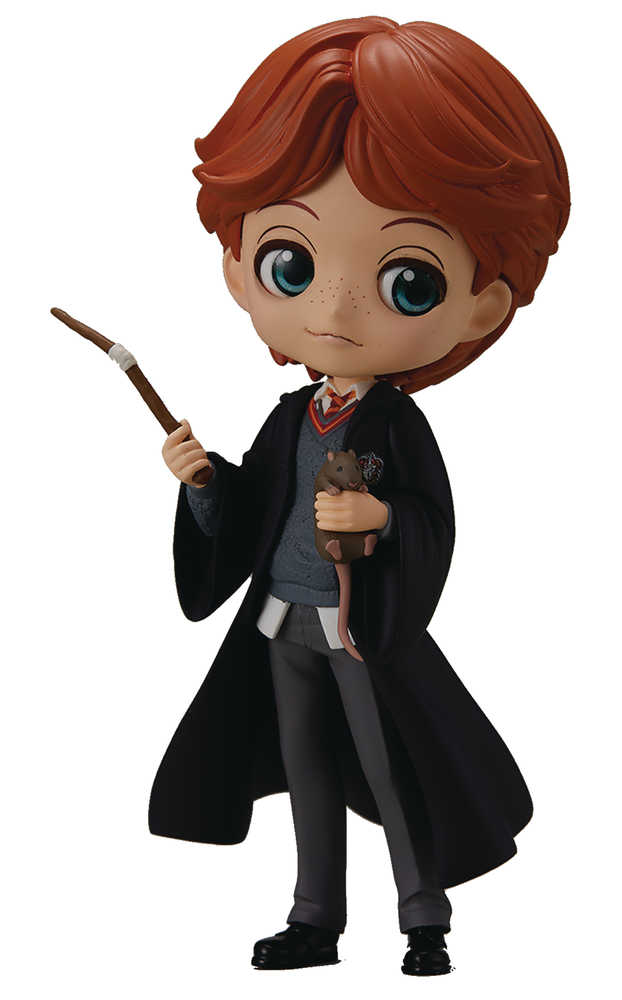 Harry Potter Q Posket Ron Weasley with Scabbers Figure 