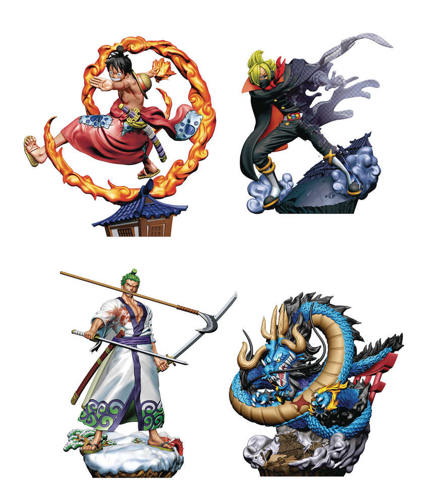 One Piece Logbox Rebirth Wanokuni Vol1 4 Pc Display 