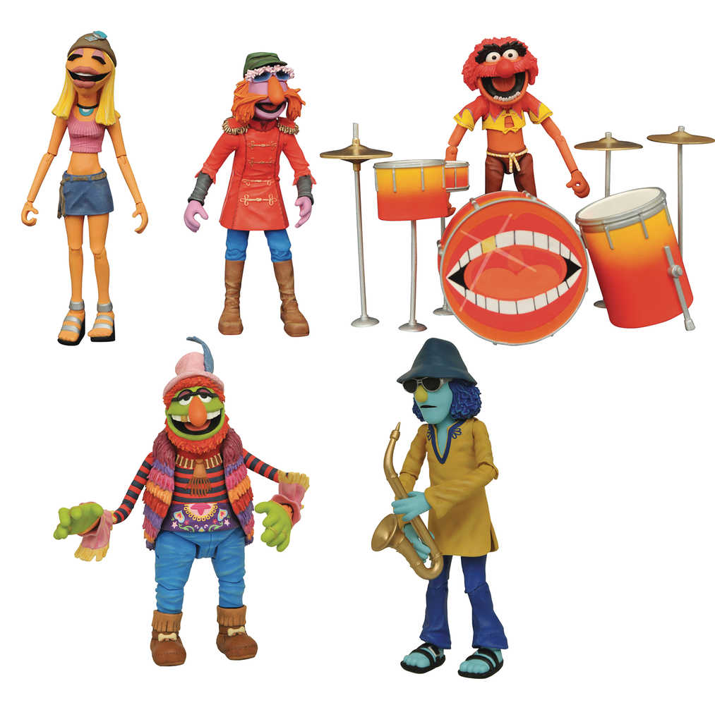Sdcc 2020 Muppets Deluxe Band Members Action Figure Box Set (Ne