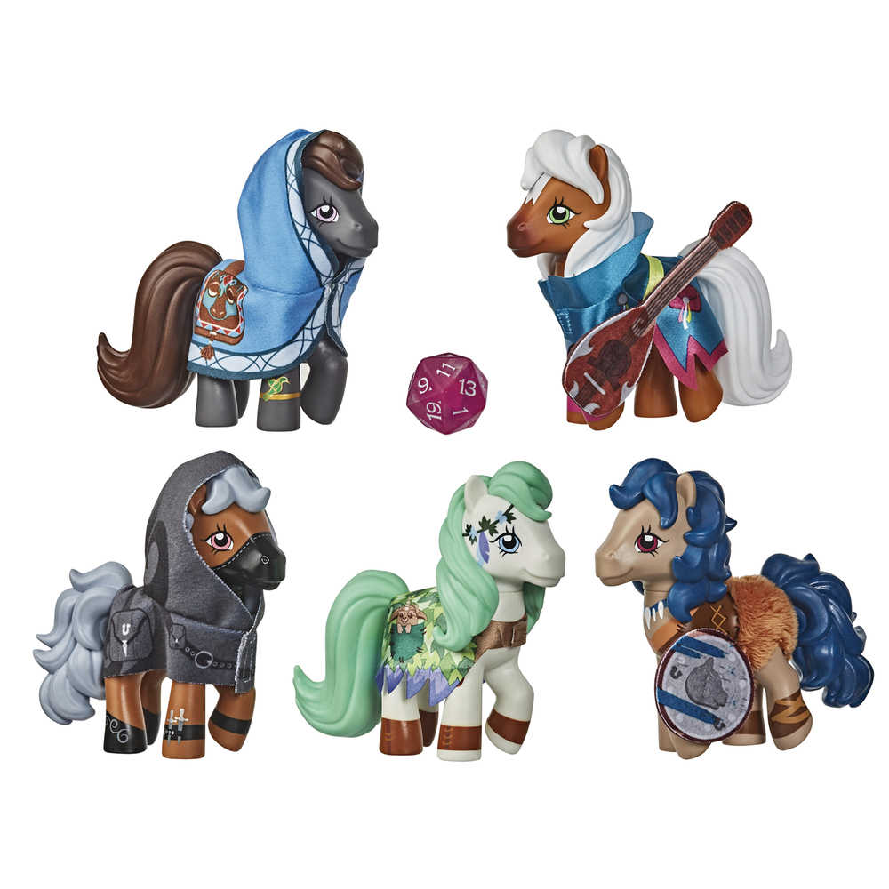 Mlp Cutie Marks & Dragons Action Figure 5 Pc Set Case 