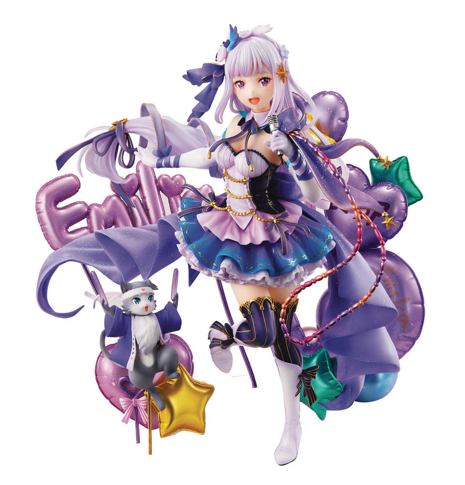 Re Zero Starting Life Emilia Idol Ver 1/7 PVC Figure 