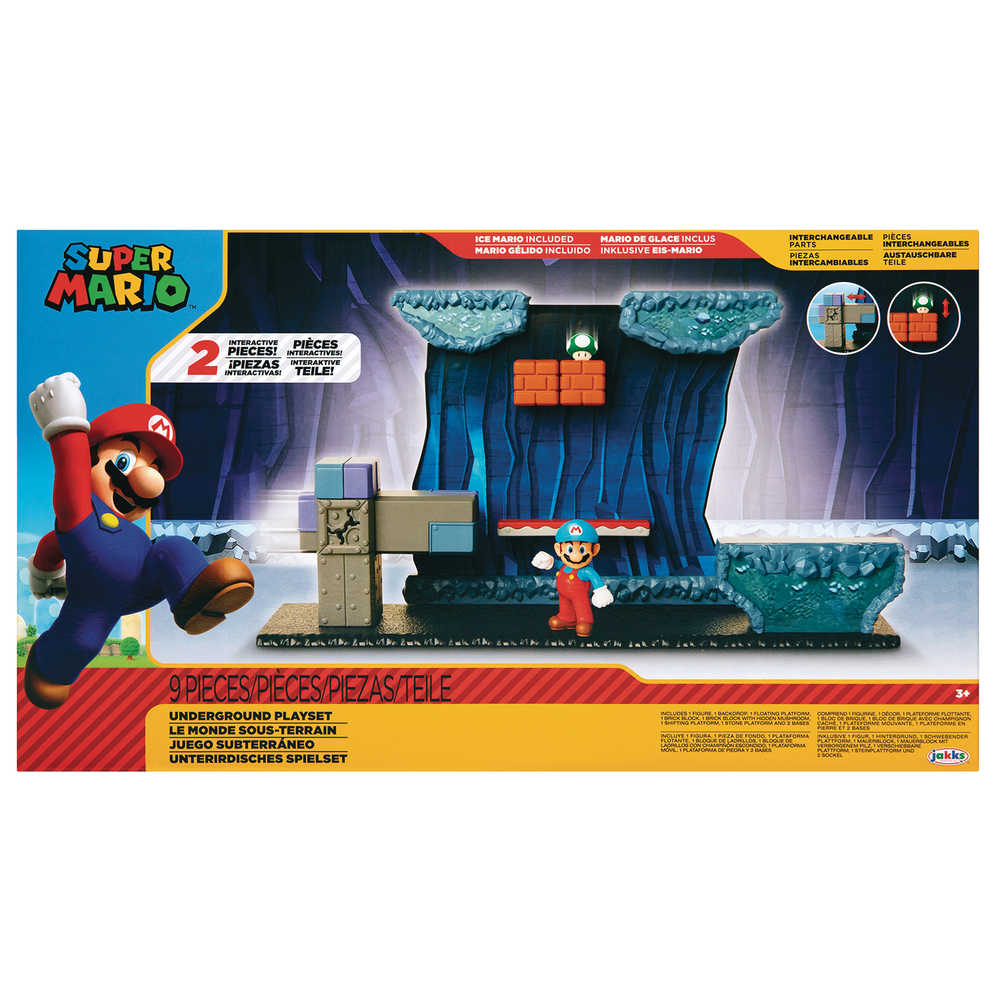 Nintendo 2 1/2 In Figure Underground Playset Case  