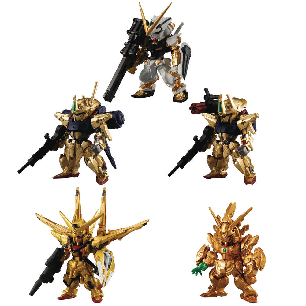 Mobile Suit Gundam Fusion World Converge Gold Edition 8 Pc Mini Figure Display  