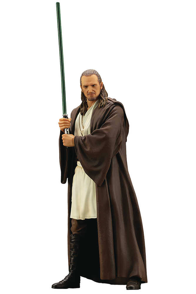 Star Wars Phantom Menace Qui Gon Jinn Artfx+ Statue 