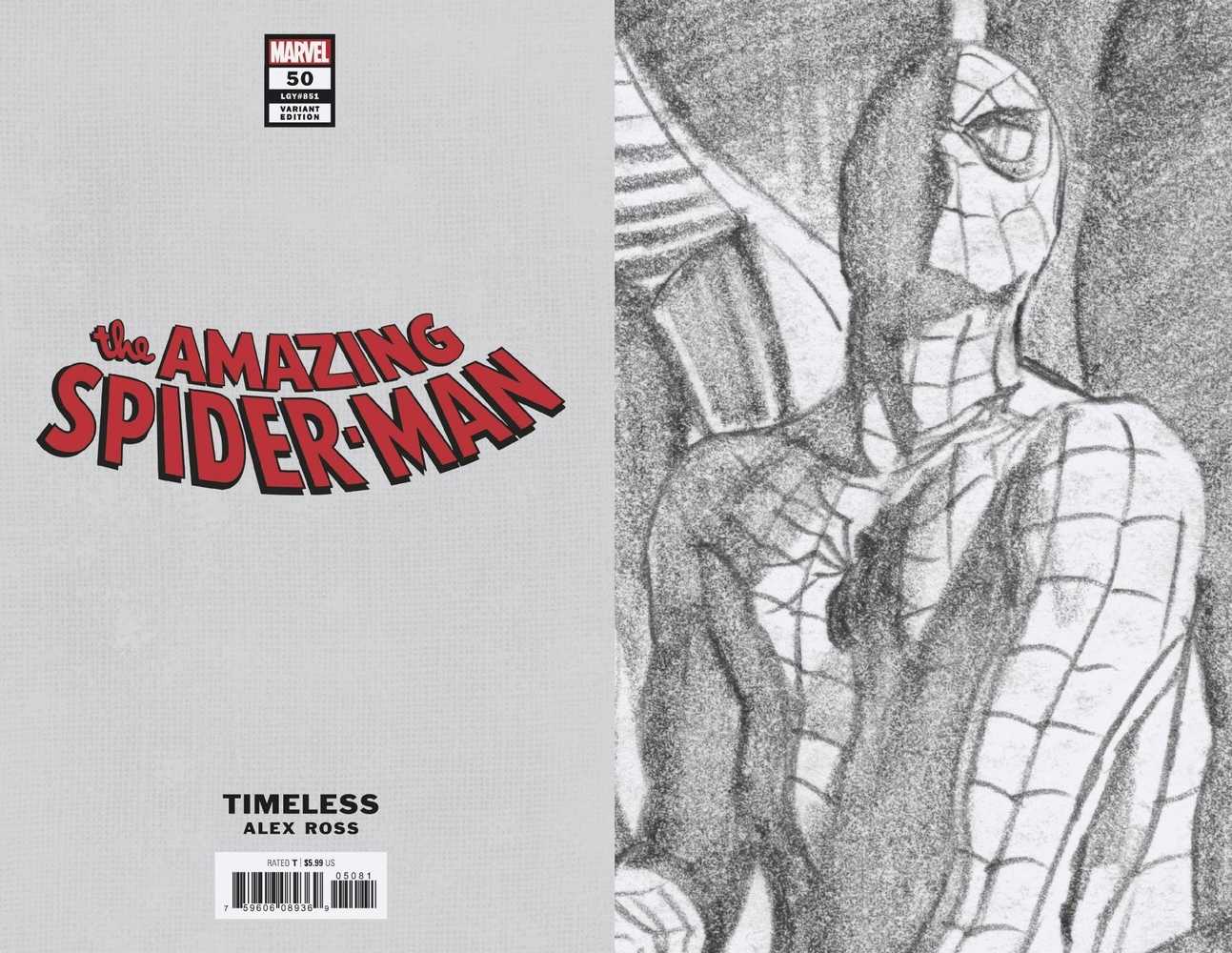 Amazing Spider-Man #50 Timeless Full Art Sketch Variant Last