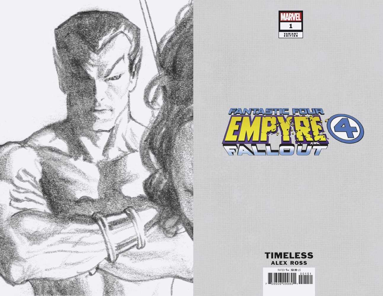 Empyre Fallout Fantastic Four #1 Timeless Full Art Sketch Variant