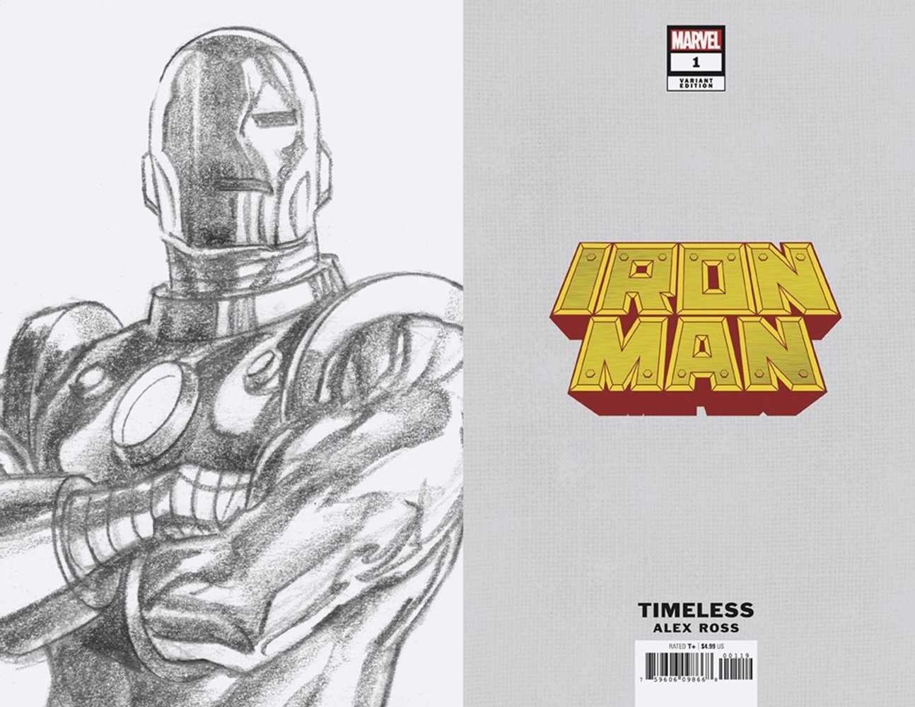 Iron Man #1 Alex Ross Iron Man Timeless Full Art Sketch Variant