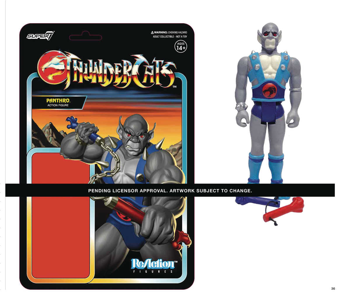 Thundercats Wave 1 Panthro Reaction Figure  