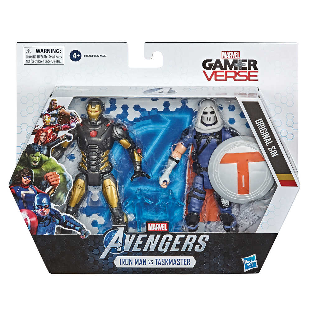 Avengers Gamerverse 6 In Iron Man/Taskmaster Action Figure 2 Pk Case 