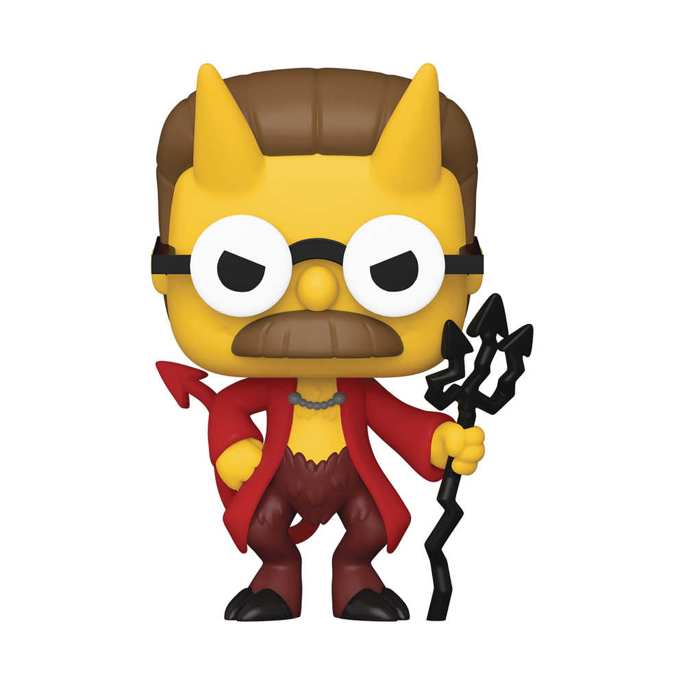 Pop Animation Simpsons Devil Flanders Vinyl Figure 