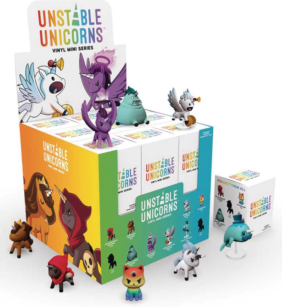 Teeturtle Unstable Unicorns 18 Pc Bmb Vinyl Figurines 