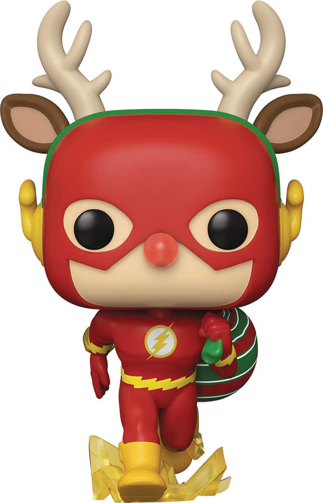Pop Heroes DC Holiday Rudolph Flash Vinyl Figure 