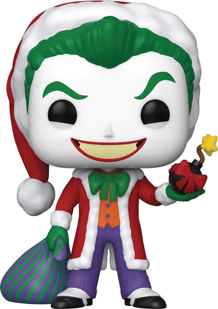 Pop Heroes DC Holiday Santa Joker Vinyl Figure 