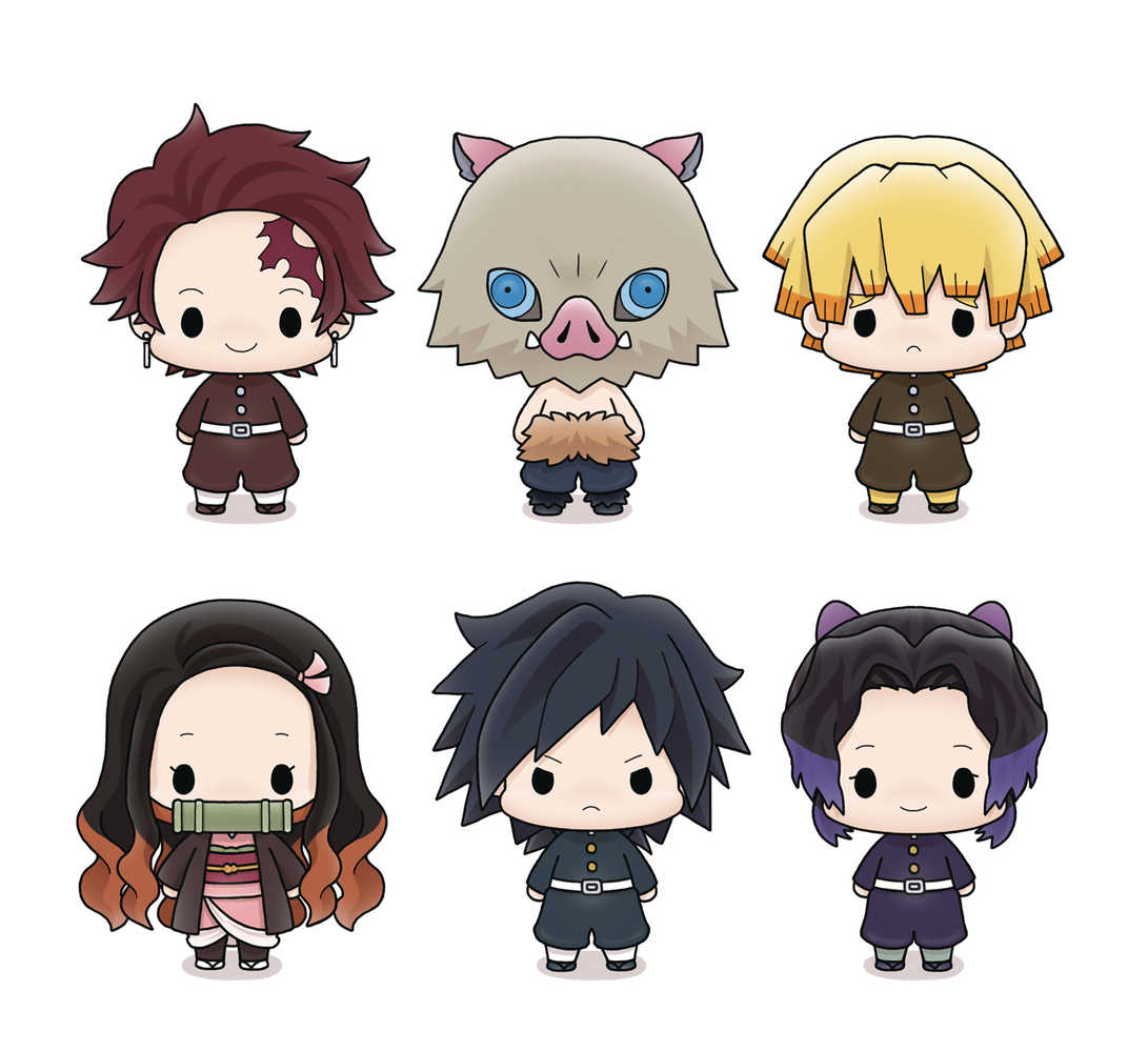 Demon Slayer Kimetsu Chokorin Mascot Series 6 Pc Ds 