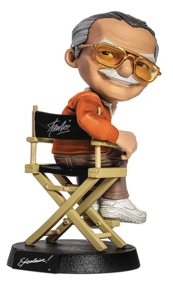 Minico Figures Stan Lee Orange Sweater Previews Exclusive Vinyl Statue 