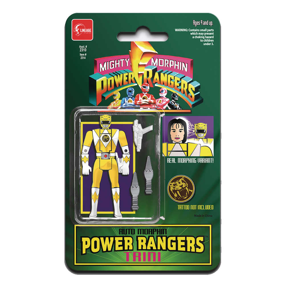 Power Rangers Auto Morphin Yellow Ranger Trini Enamel Pin (C