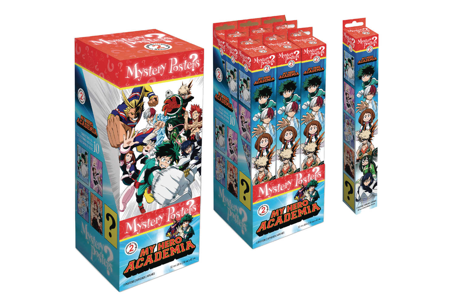 My Hero Academia Series2 9 Pc Mystery Poster Blind Mystery Box Display 
