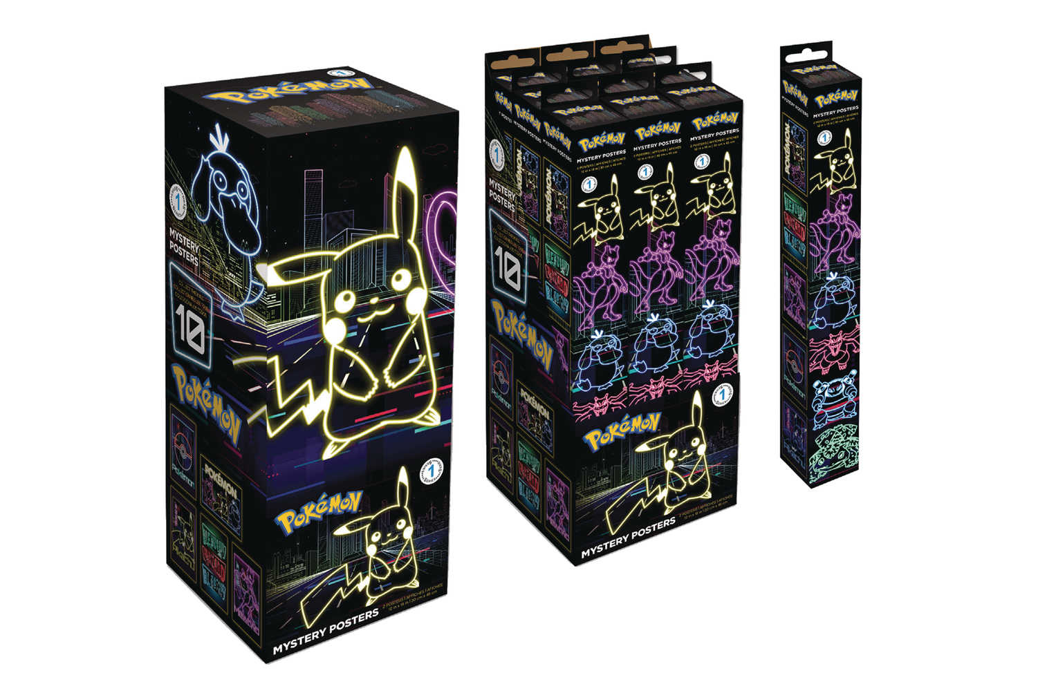 Pokemon 9 Pc Mystery Poster Blind Mystery Box Display 