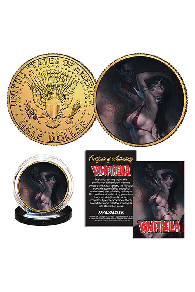 Vampirella Parrillo Gold Collector's Coin 