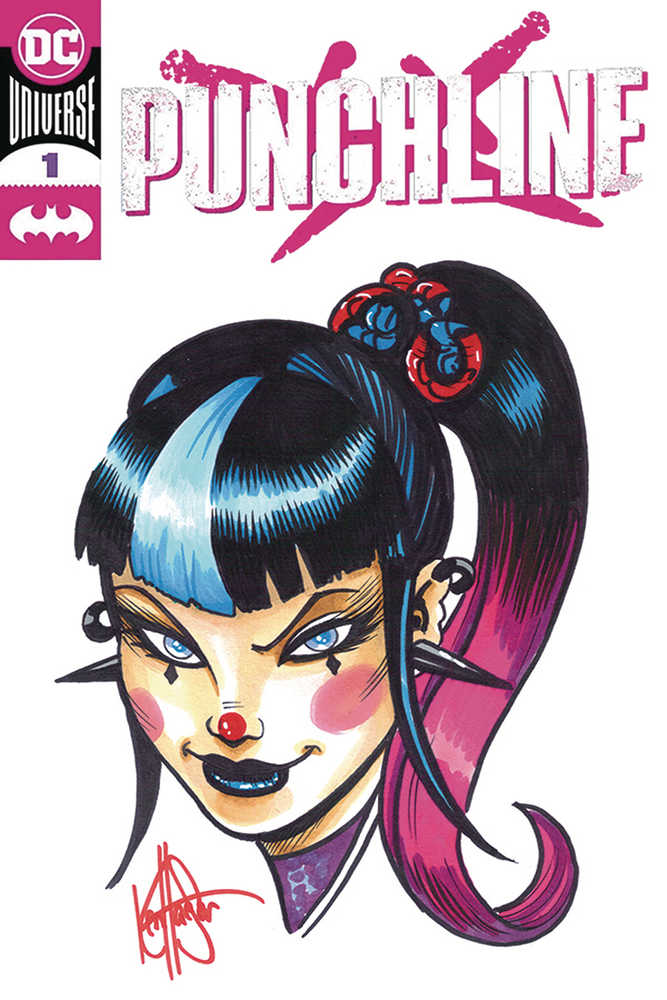 Df Punchline #1 Signed Rmrk Haeser Sketch 