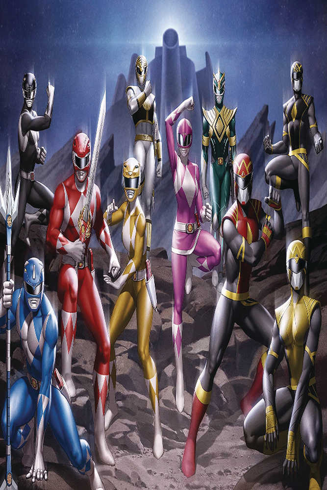 Df Power Rangers & Mighty Morphin #1 Connecting Set Signed 