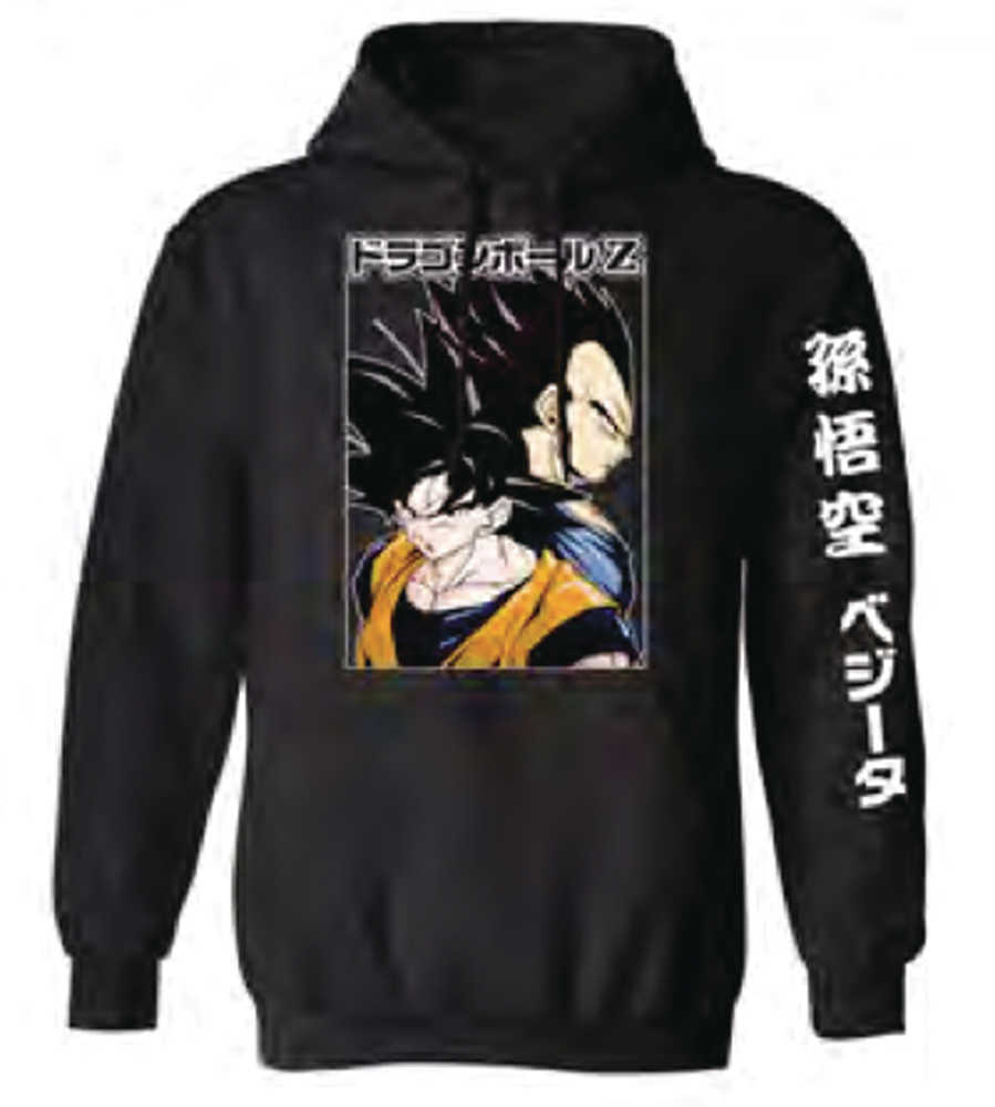 Dragon Ball Z Goku And Vegeta Blk Hoodie MED 