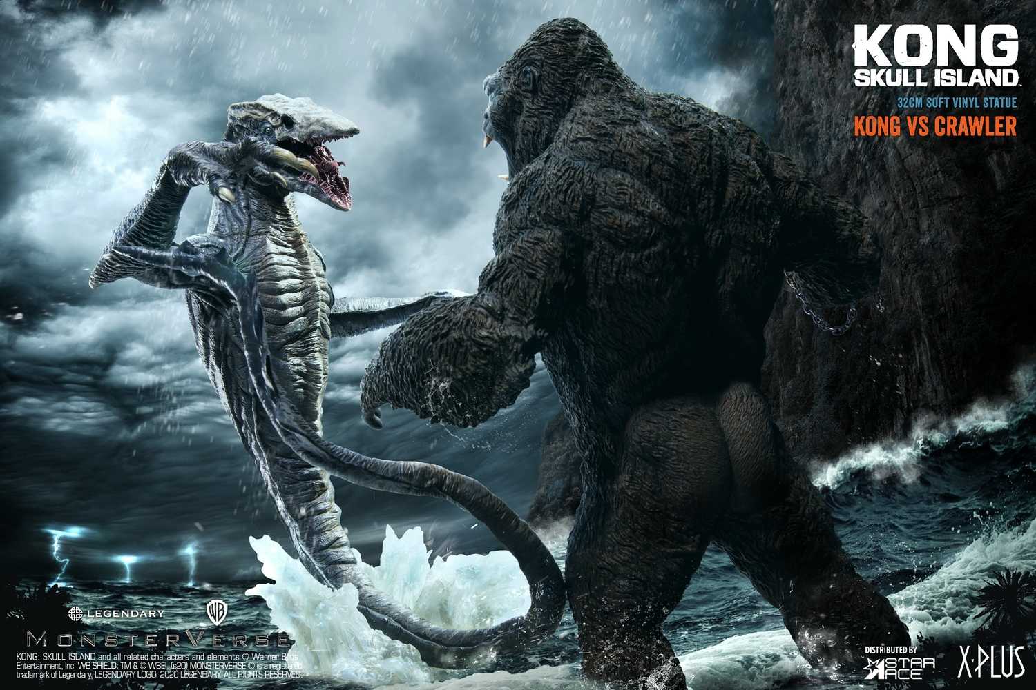 Kong Skull Island Kong vs Crawler Soft Vinyl Figure Set  (