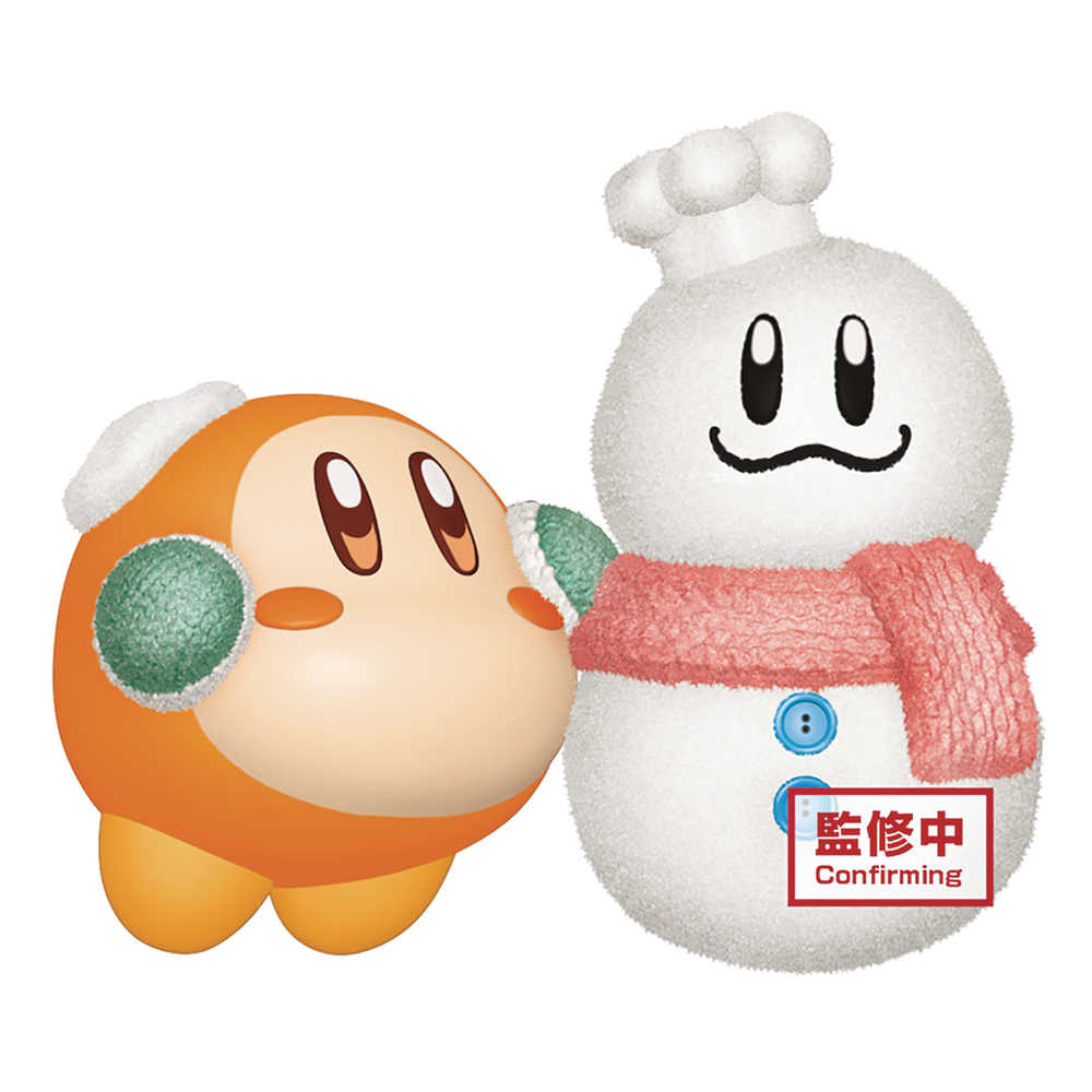Kirby Fluffy Puffy Mine Play In The Snow Waddle Dee V1 Figure (