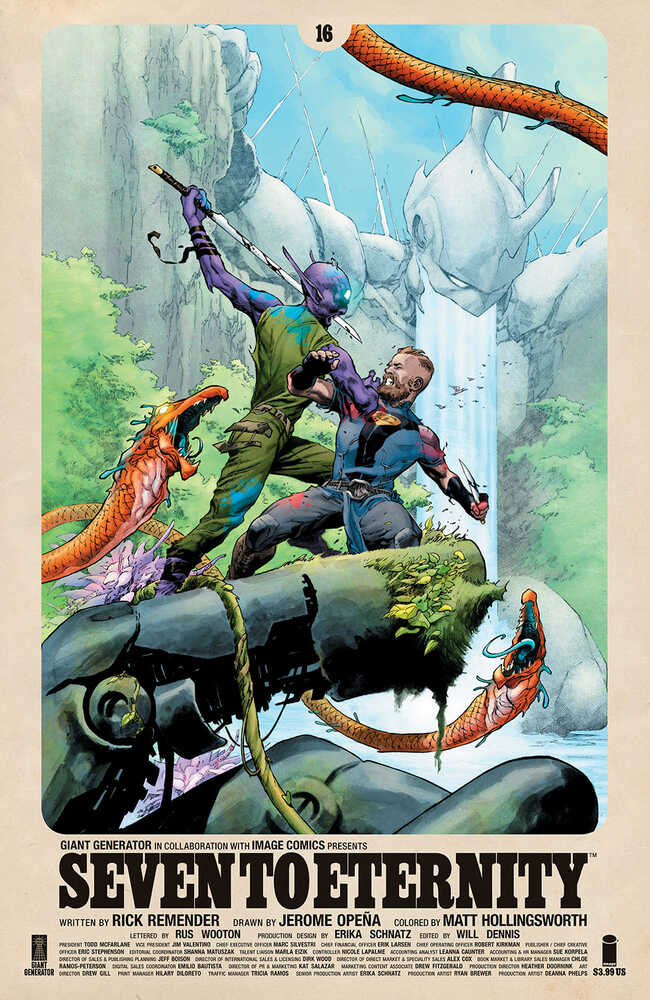 Seven To Eternity #16 Cover. A Opena & Hollingsworth
