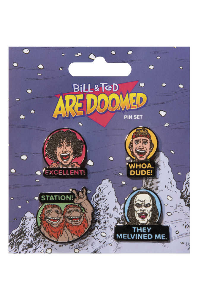 Bill & Ted Are Doomed Enamel Pin Set 