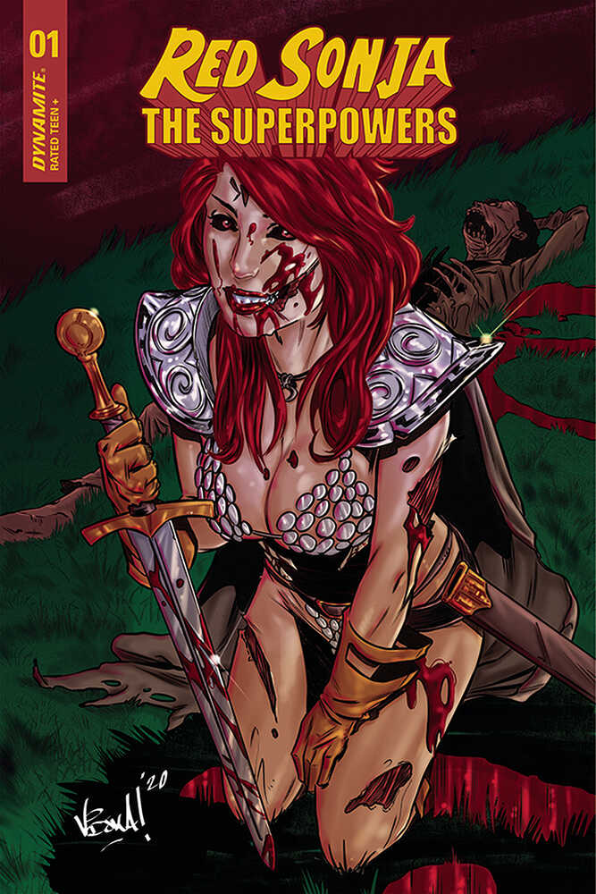 Red Sonja The Superpowers #1 10 Copy Federici Zombie Variant Edition