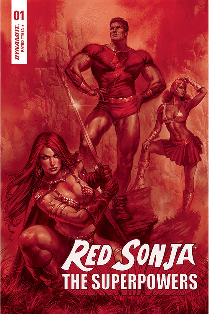 Red Sonja The Superpowers #1 Parrillo Crimson Red Art Cover