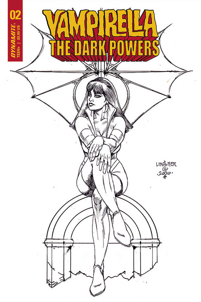 Vampirella Dark Powers #2 20 Copy Linsner Black & White Variant Edition