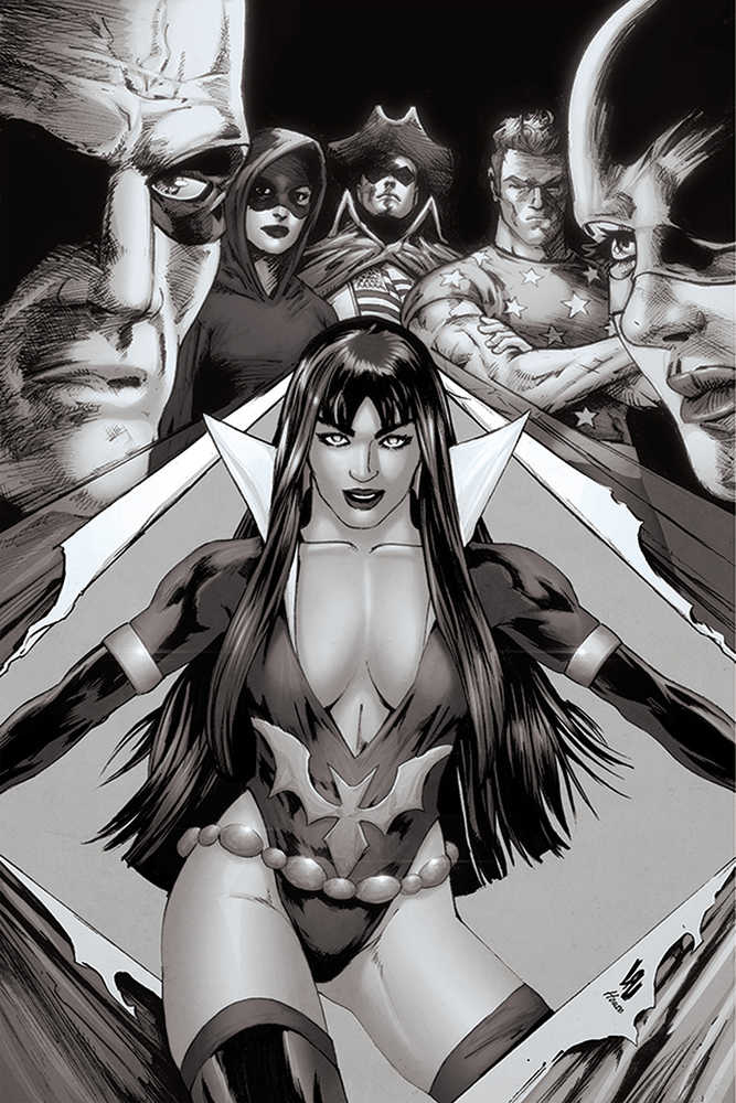 Vampirella Dark Powers #2 25 Copy Lau Black & White Full Art Variant Edition