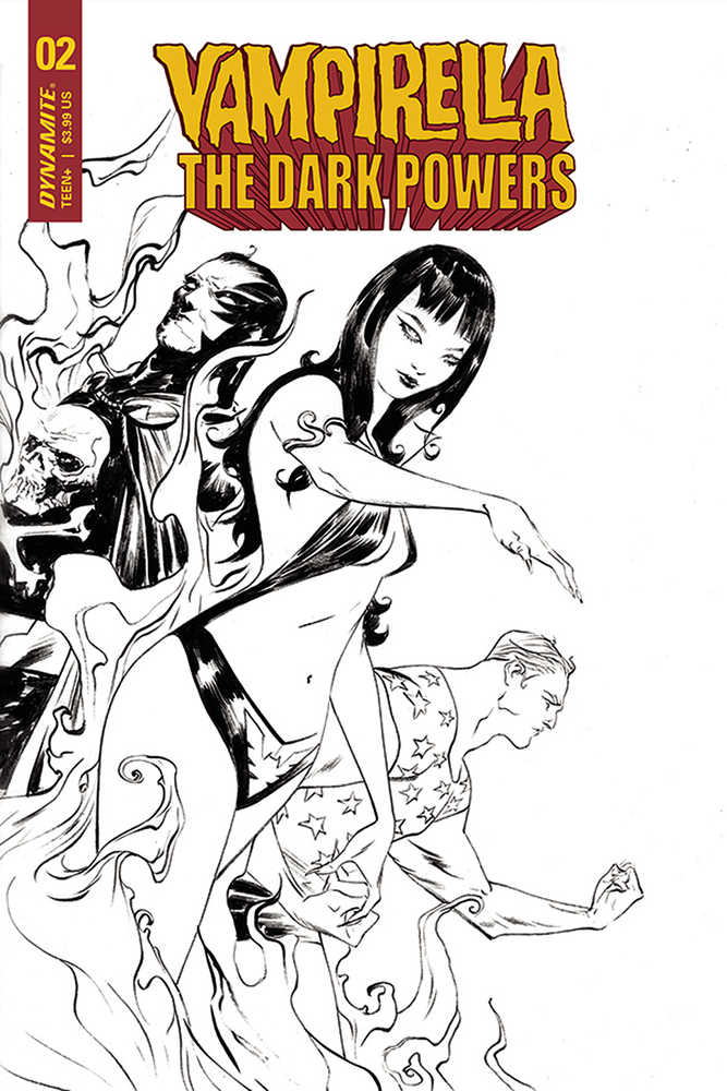 Vampirella Dark Powers #2 40 Copy Lee Black & White Variant Edition