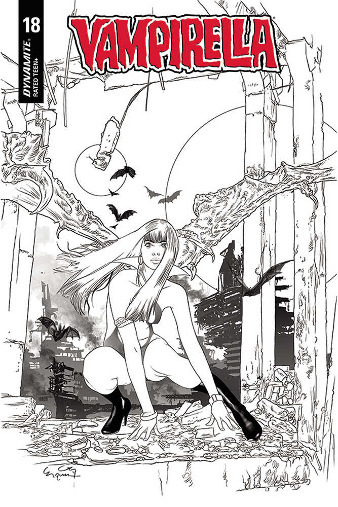 Vampirella #18 20 Copy Gunduz Black & White Variant Edition