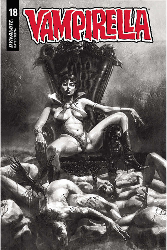 Vampirella #18 40 Copy Mastrazzo Black & White Variant Edition