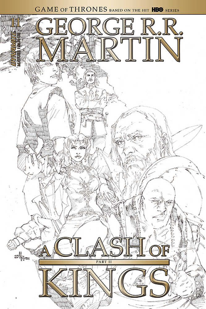 George R.R. Martin's A Clash Of Kings #11 20 Copy Rubi Black & White Variant Edition