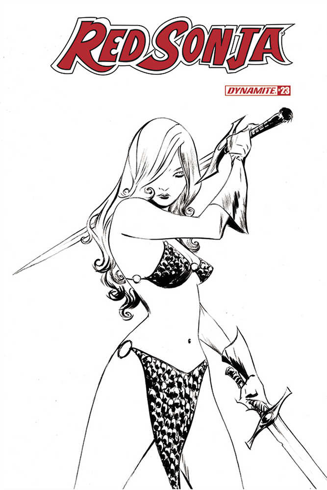 Red Sonja #23 20 Copy Lee Black & White Variant Edition