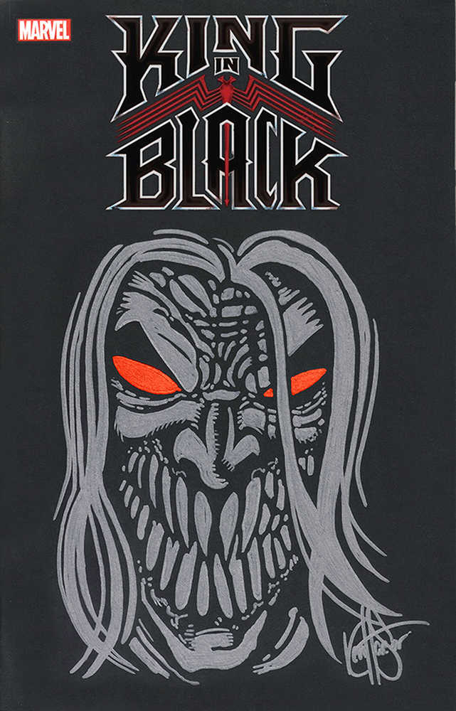 Df King In Black #1 Black Blank Variant Haeser Sketch 