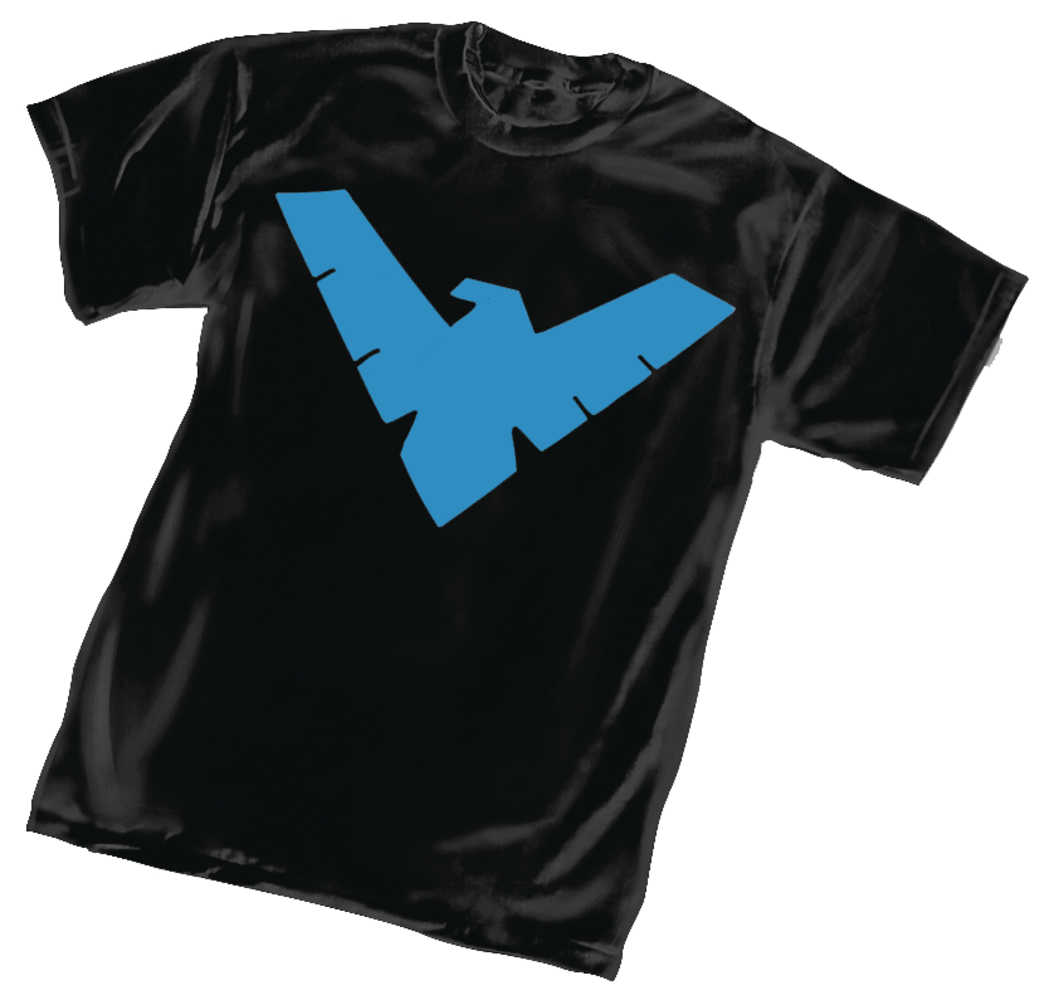 Animated Nightwing Symbol T-Shirt LG 