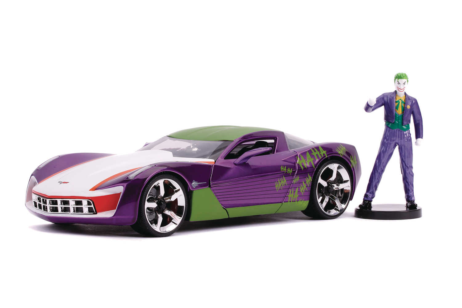 DC 1969 Corvette Stingray Concept W/Joker 1/24 Vehicle 