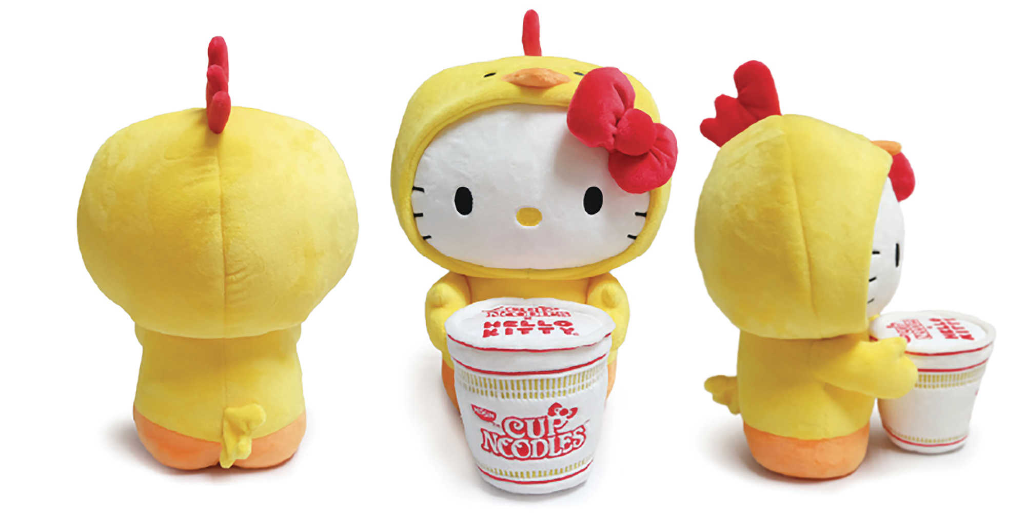 Hello Kitty X Nissin Cup Noodle 16 In Plush Chicken Cup 