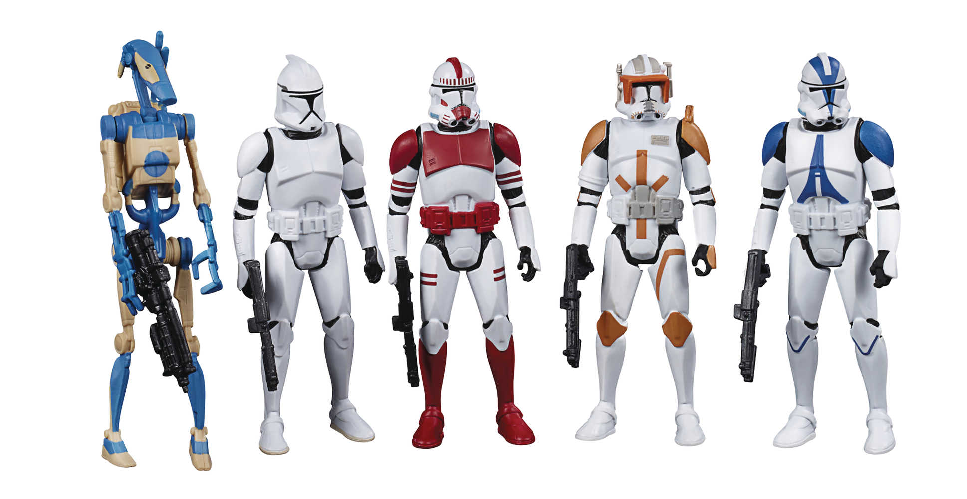 Star Wars Celebrate The Saga 3 3/4 In Republic 5 Pc Action Figure Set Case  (