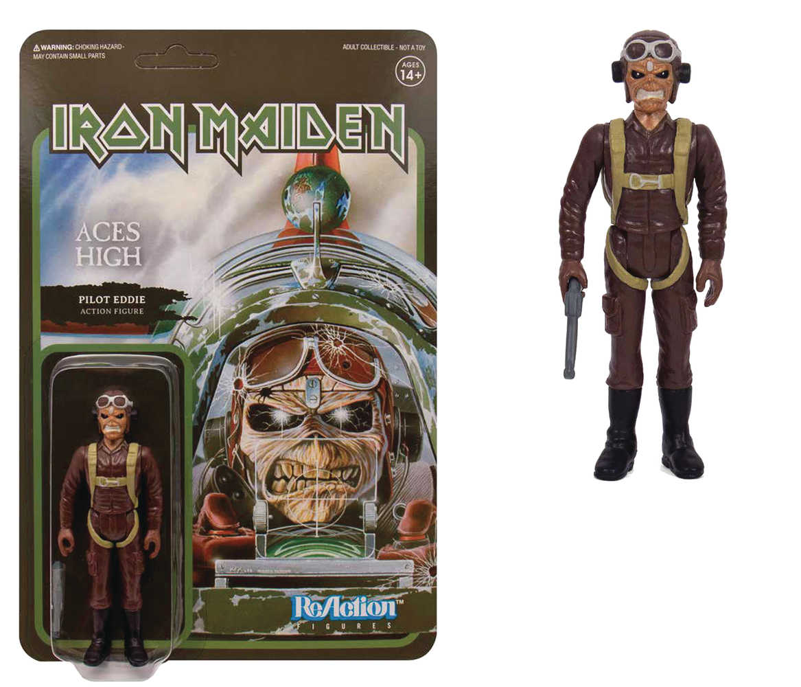 Iron Maiden Aces High Pilot Eddie Reaction Figure  
