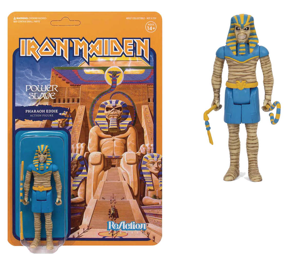 Iron Maiden Power Slave Pharaoh Eddie Reaction Figure 